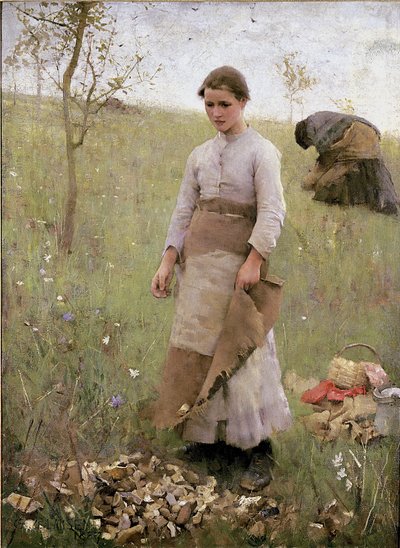Die Steinesammler, 1887 von George Clausen